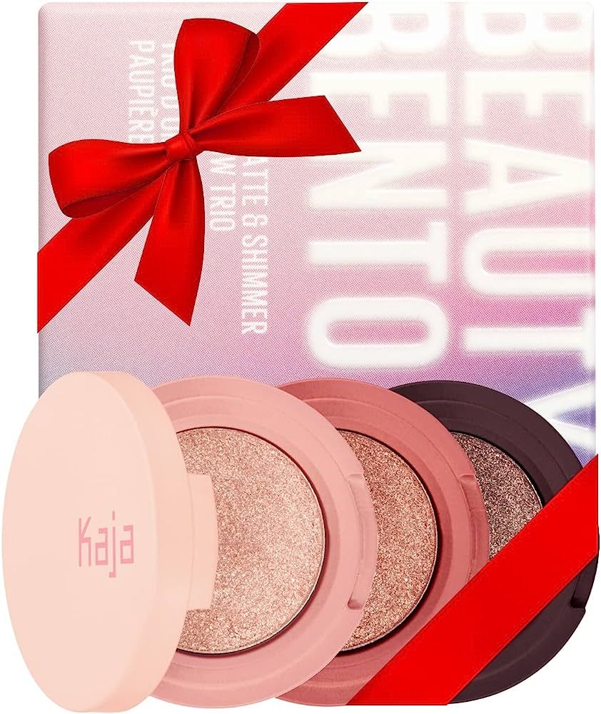 KAJA Beauty Bento Collection - Bouncy Eyeshadow Trio | Mother's Day, Peach Orange Tones, Travel S... | Amazon (US)
