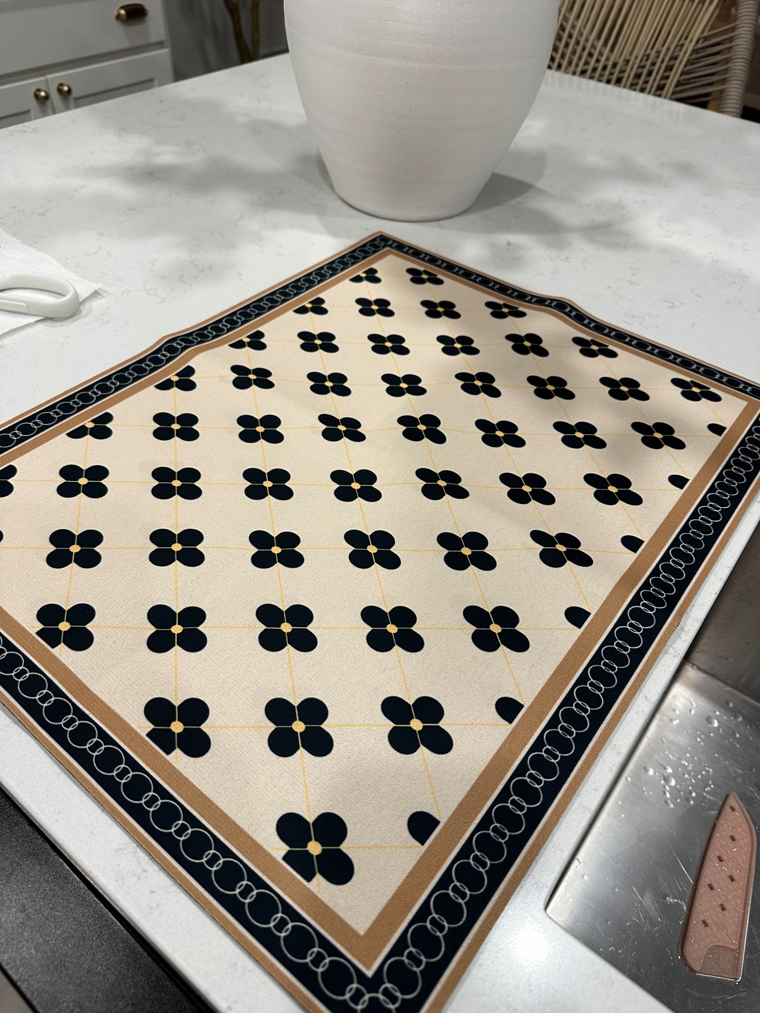 SUPER affordable dish mat. I tried out the stone and it didn’t last long. So I’m back to the traditional dish mat. At least this is aesthetically pleasing to look at in my home 🤣

#LTKSaleAlert #LTKHome