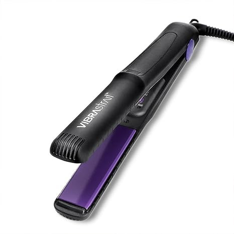 Essential Vibrating Ceramic Flat Iron, 1-Inch | Fast, Frizz-Free Ceramic Hair Straightener | Easy... | Amazon (US)