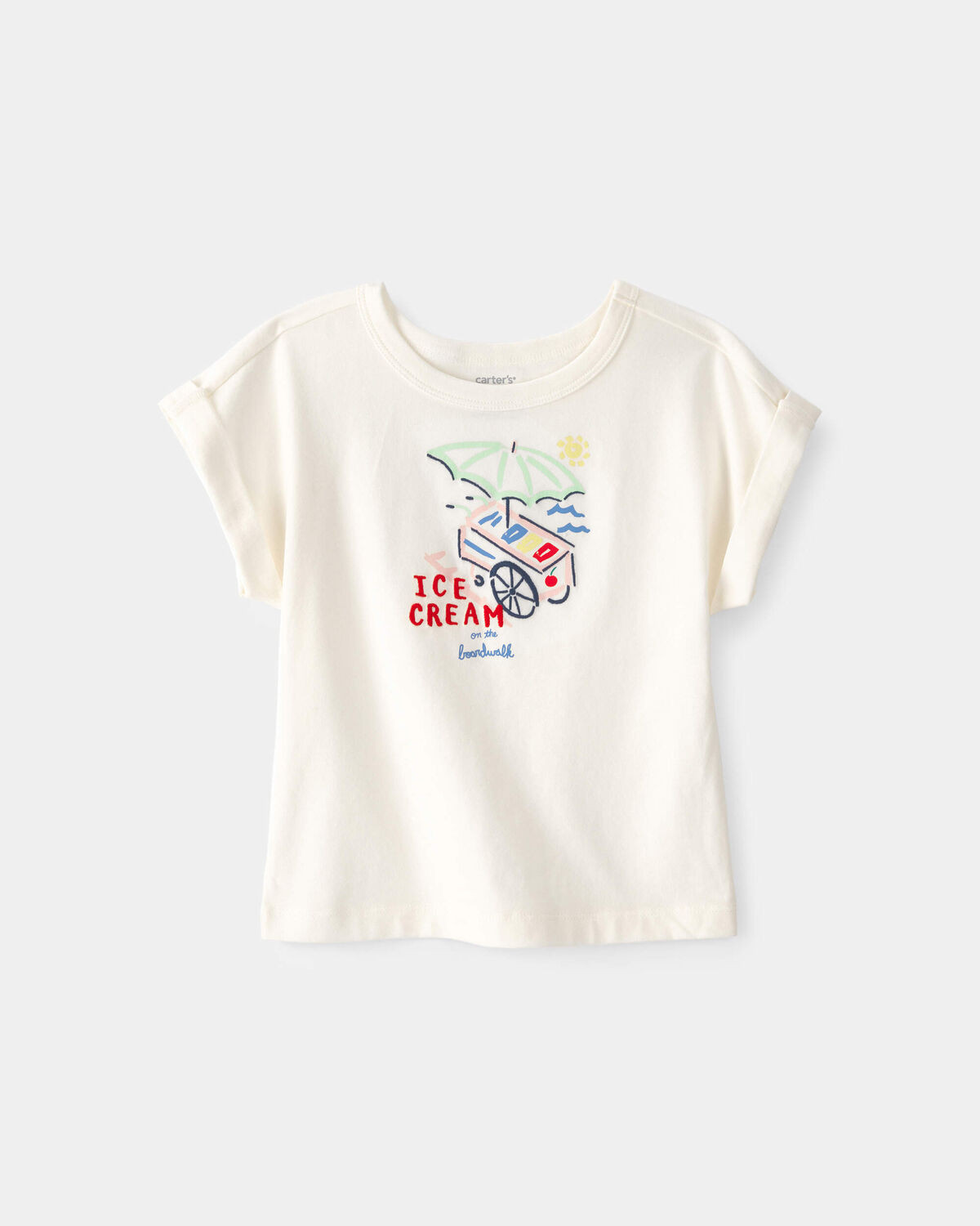 Toddler Girl Ice Cream Top - Cream | Carter's | Carter's Inc