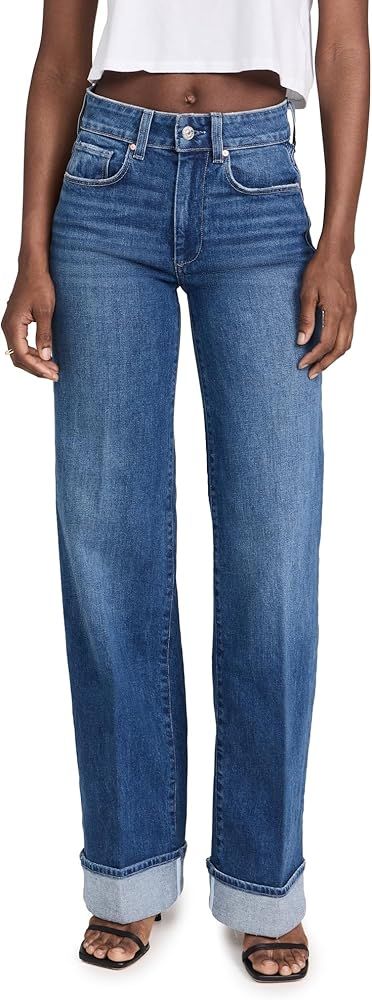 PAIGE Women's Sasha W/Wide Cuff Nadira Jeans | Amazon (US)