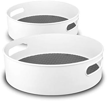 Semlos Lazy Susan Turntable Storage Containers Organizer for Kitchen, Cabinet, Pantry, Bedroom, Offi | Amazon (US)