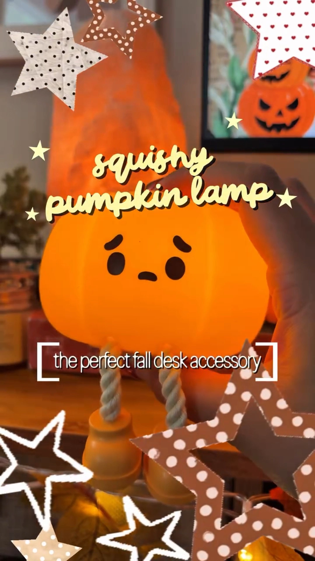 currently in the phase of fall decorating where absolutely everything needs a pumpkin version 🎃😂

this little squishy pumpkin lamp might be my favorite addition to my cozy WFH desk setup yet 🥹🍂

Comment PUMPKIN for the link!
•
•
•
•
•
•
•
fall desk decor • cozy home office • fall decorating ideas • pumpkin decor • WFH desk setup • cute desk accessories