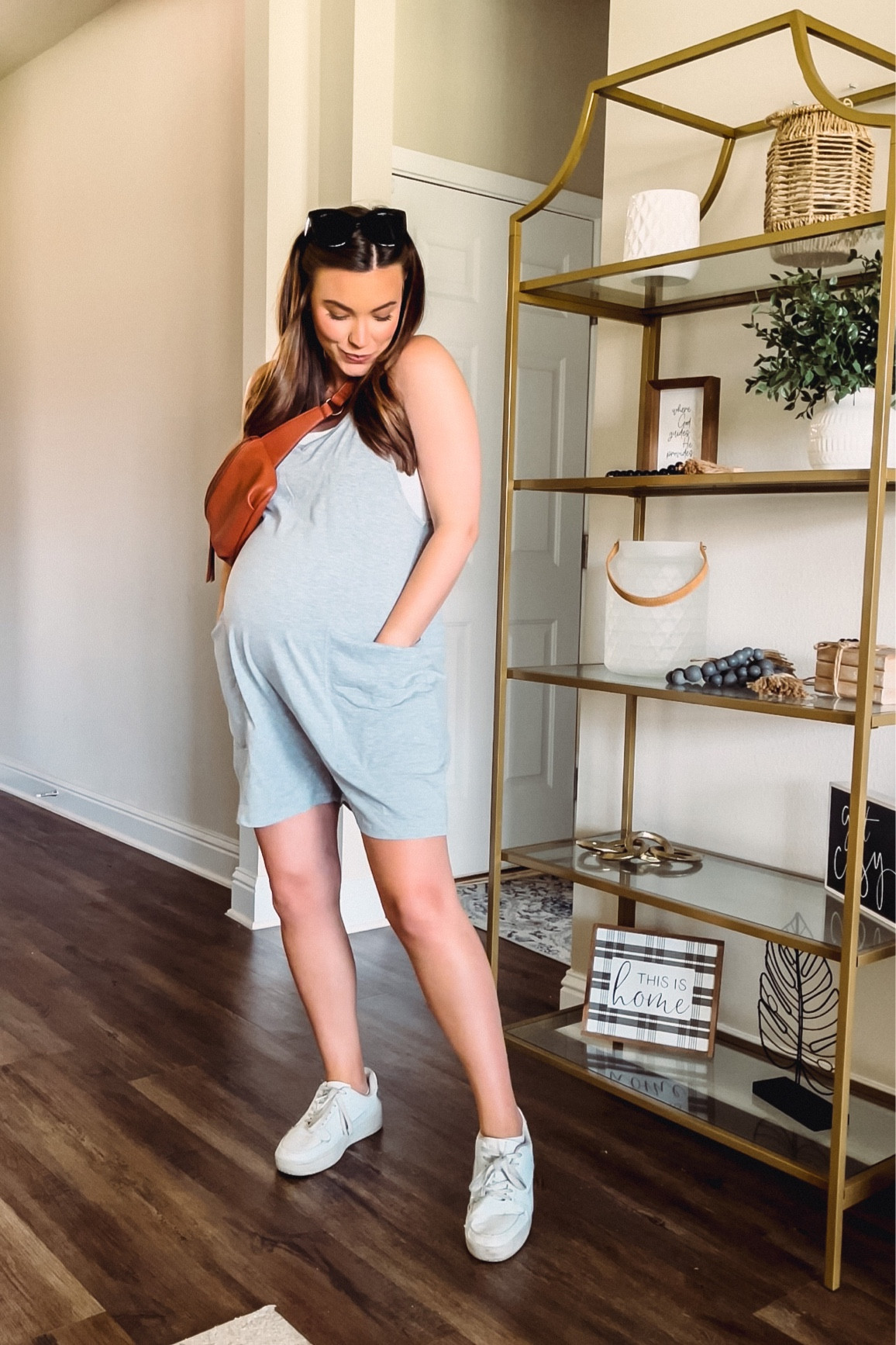 amazon / hot shot onesie / romper / jumpsuit / overalls / maternity / bump friendly / summer outfit / casual / 

#LTKbump #LTKstyletip #LTKunder50