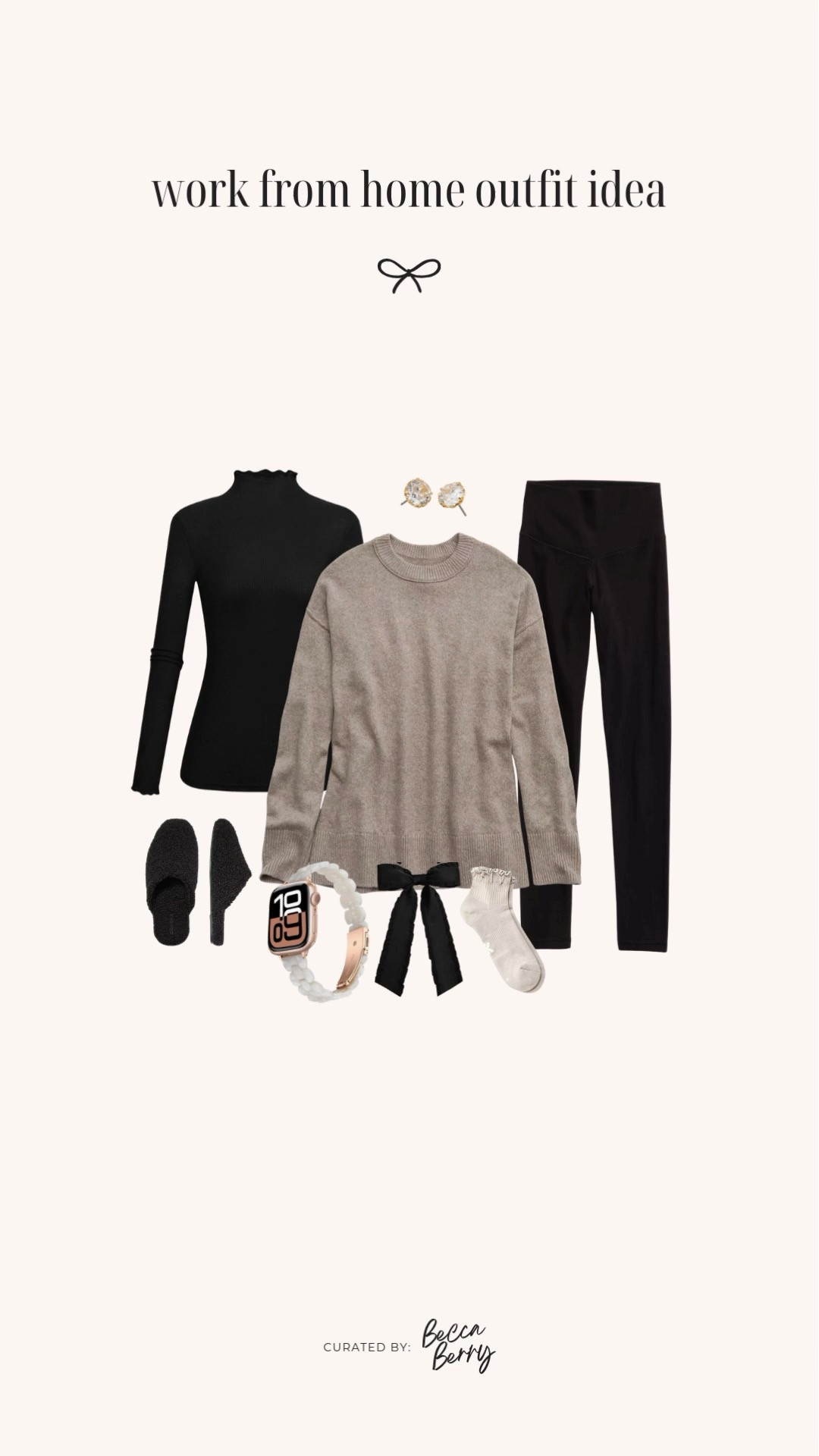 Winter work from home outfit idea (beyond obsessed with the ruffle detail on the base layer top and socks) 🤍

#LTKMidsize #LTKWorkwear #LTKootd