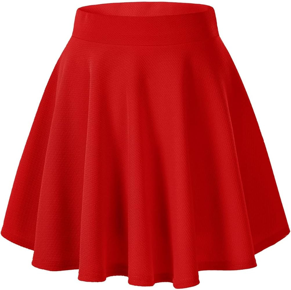 Urban CoCo Women's Basic Versatile Stretchy Flared Casual Mini Skater Skirt | Amazon (US)