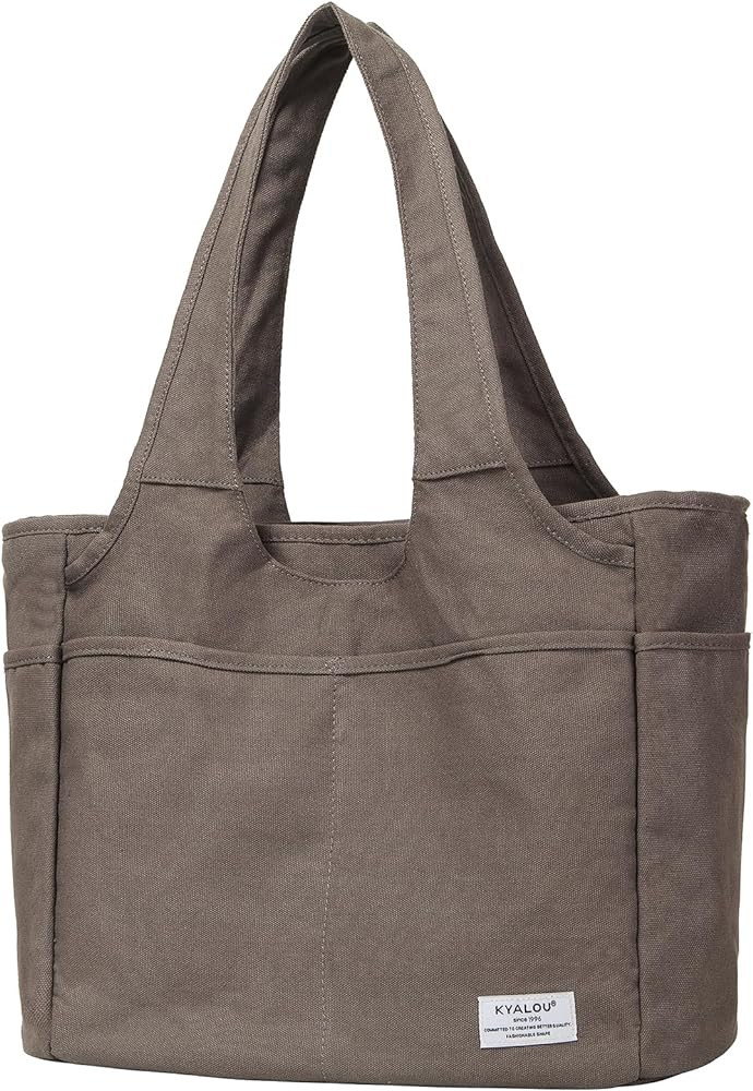 Utility Large Tote Bag, Women Casual Shoulder Bags for Work Gym Beach Travel Shopping Grocery Col... | Amazon (US)