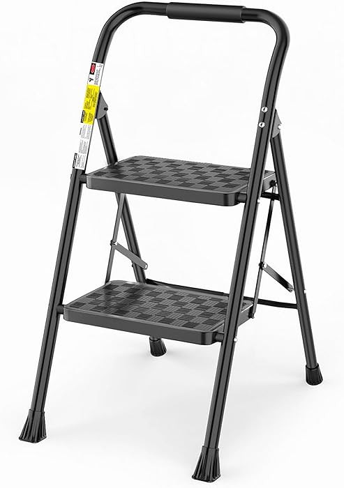 HBTower 2 Step Ladder, Step Stool for Adults,2 Step Ladder Folding Step Stool with Wide Pedal Erg... | Amazon (US)