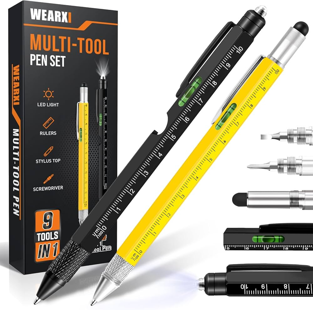 WEARXI Stocking Stuffers for Men, Gifts for Men 9 in 1 Multitool Pen, Mens Gifts for Christmas, M... | Amazon (US)