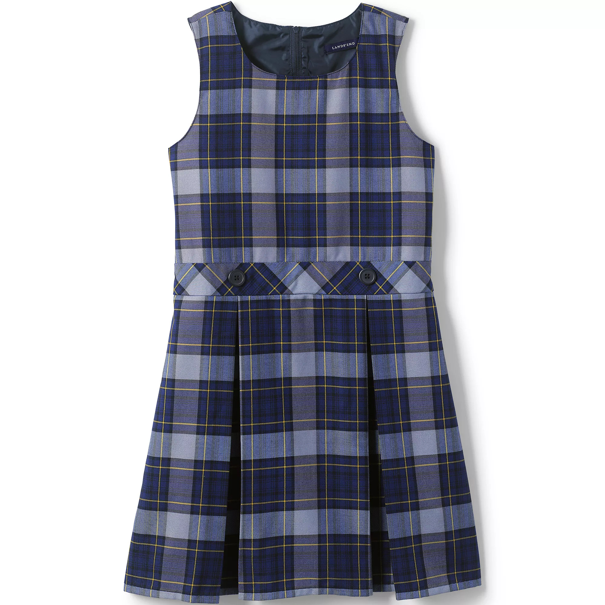 School Uniform Girls Plaid Jumper Top of Knee | Lands' End (US)