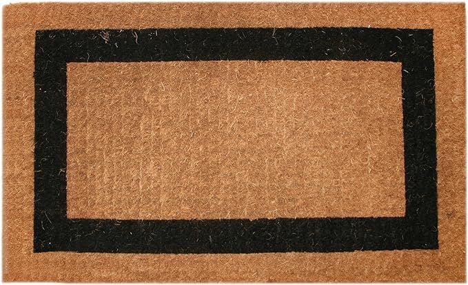 Imports Decor Printed Coir Doormat, Classic Single Black Border, 36-Inch by 60-Inch | Amazon (US)