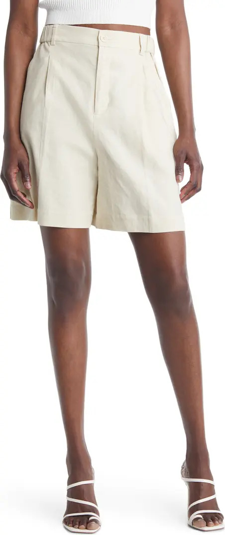 Women's Linen Blend Bermuda Shorts | Nordstrom