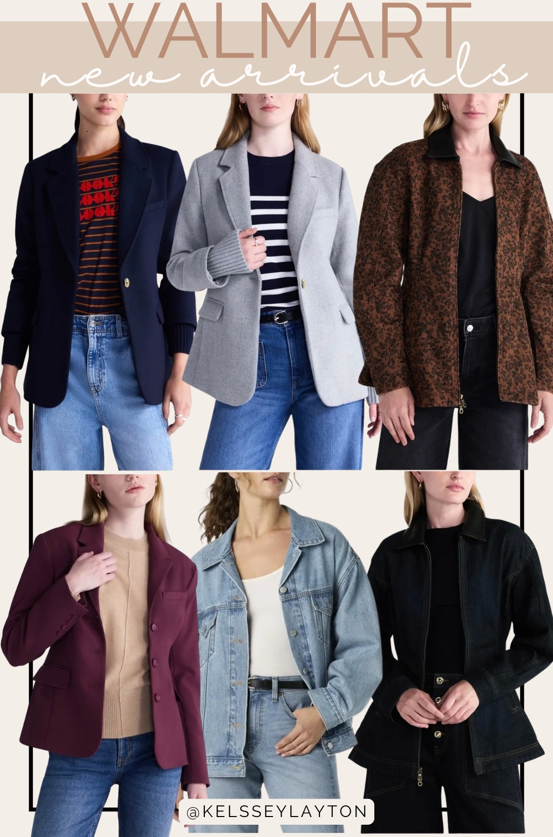 Walmart new arrivals blazers and jackets

#LTKootd