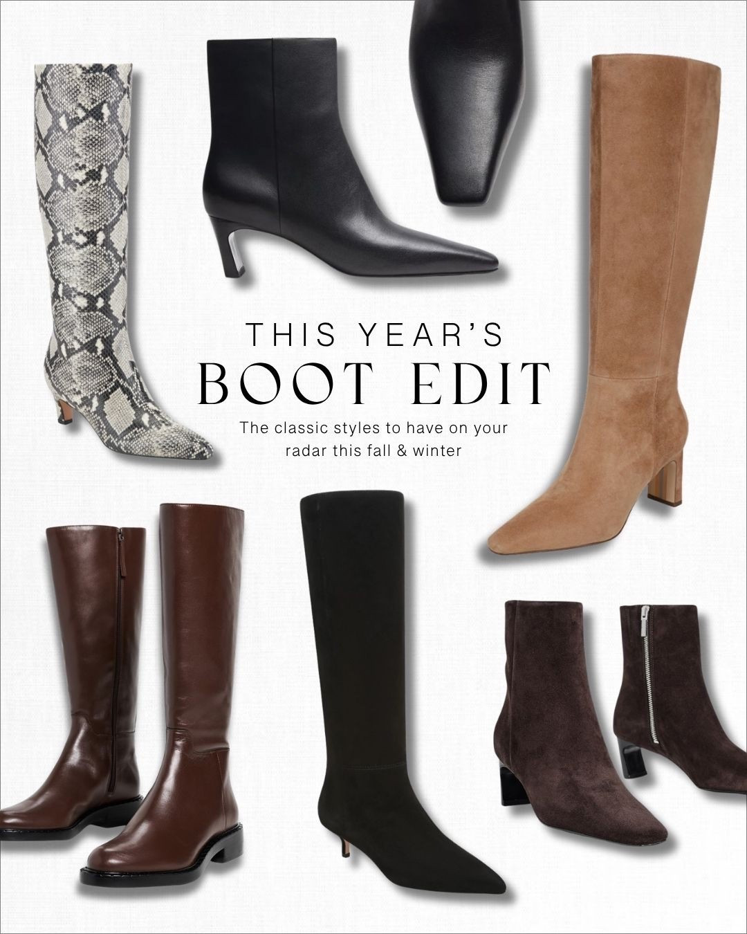 Classic boot styles to have on your radar this season 👢🤍