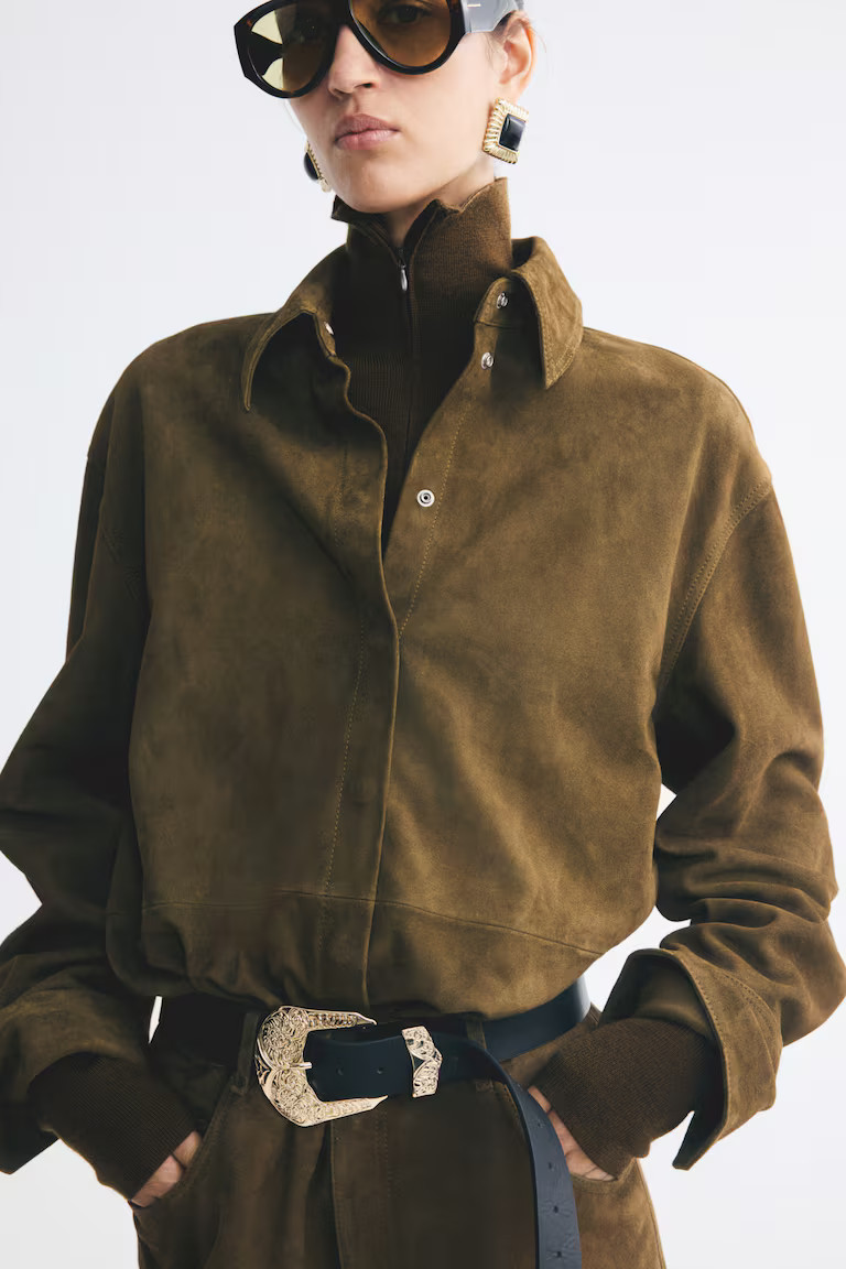 Oversized Suede Shirt | H&M (US, CA, MX)