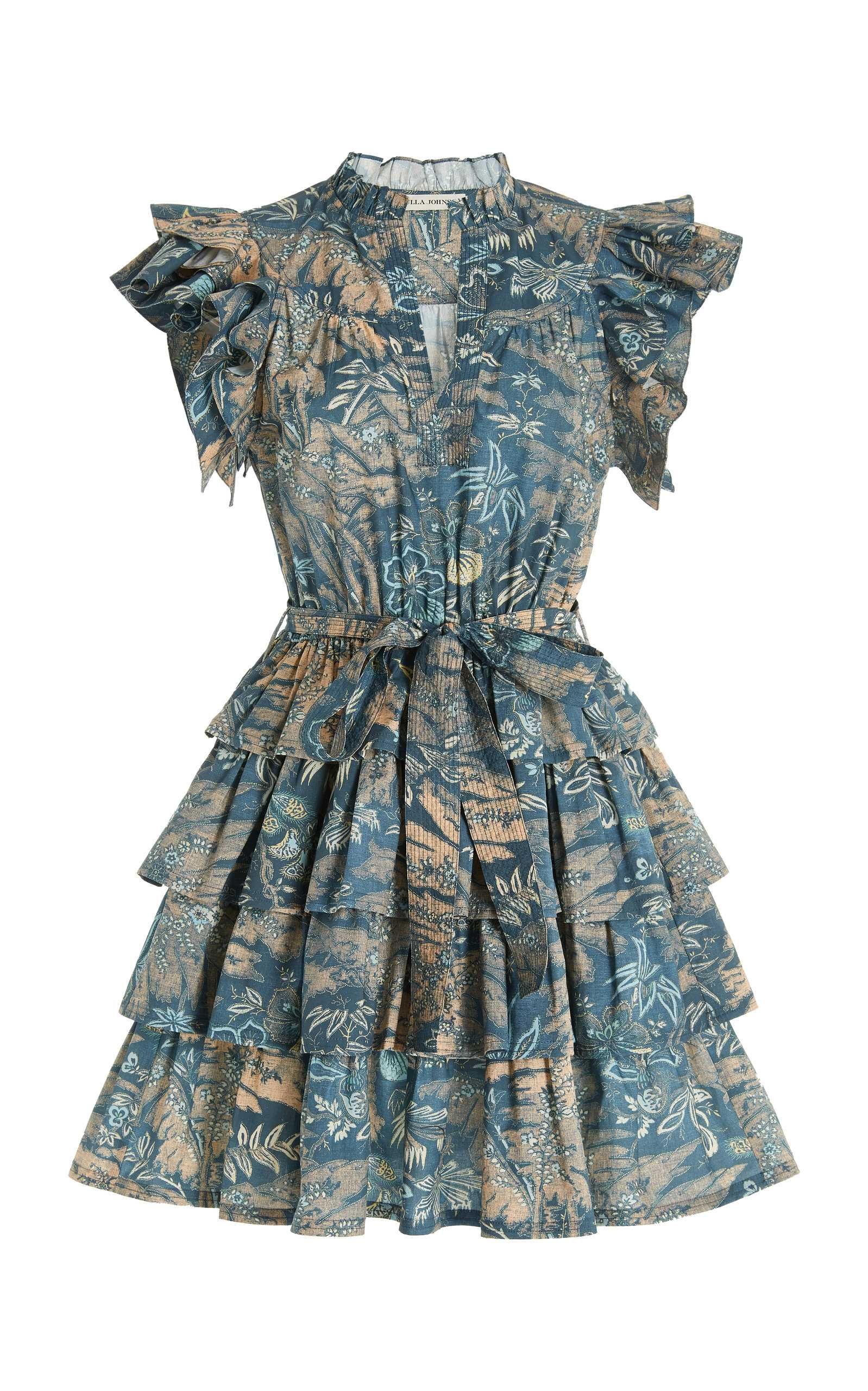 Lulua Printed Cotton Mini Dress | Moda Operandi (Global)