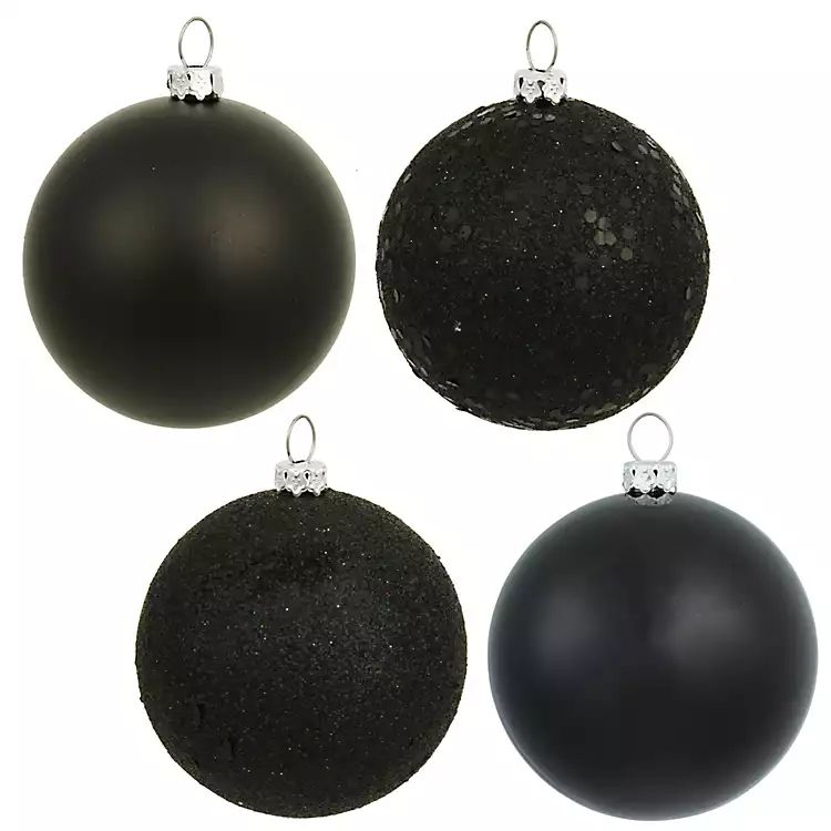 Black Ball Ornaments, Set of 24 | Kirkland's Home