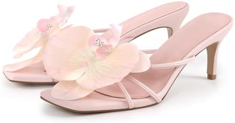 MissHeel Orchid Heels for Women Slip On Kitten Heel | Amazon (US)