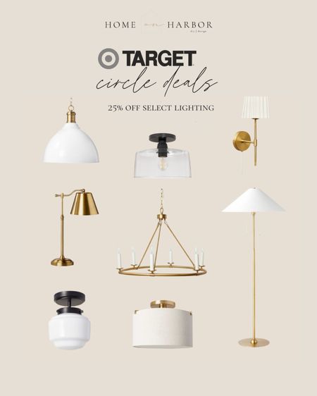 Save 25% off select lighting at Target! 

#circledeals #lamps #sconces #chandeliers 

#LTKSeasonal #LTKSaleAlert #LTKHome