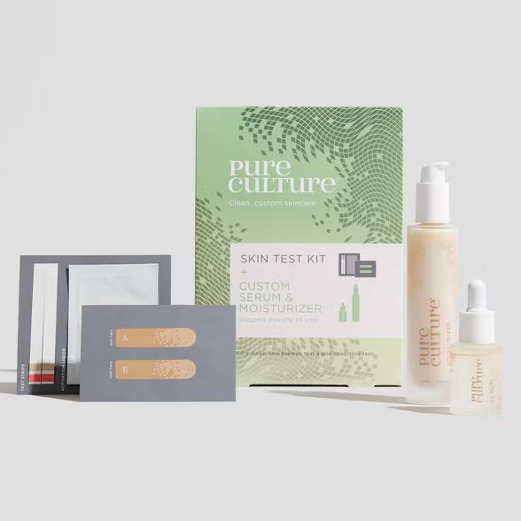 Pure Culture Beauty Skin Test + Custom Serum & Custom Moisturizer - 3ct | Target