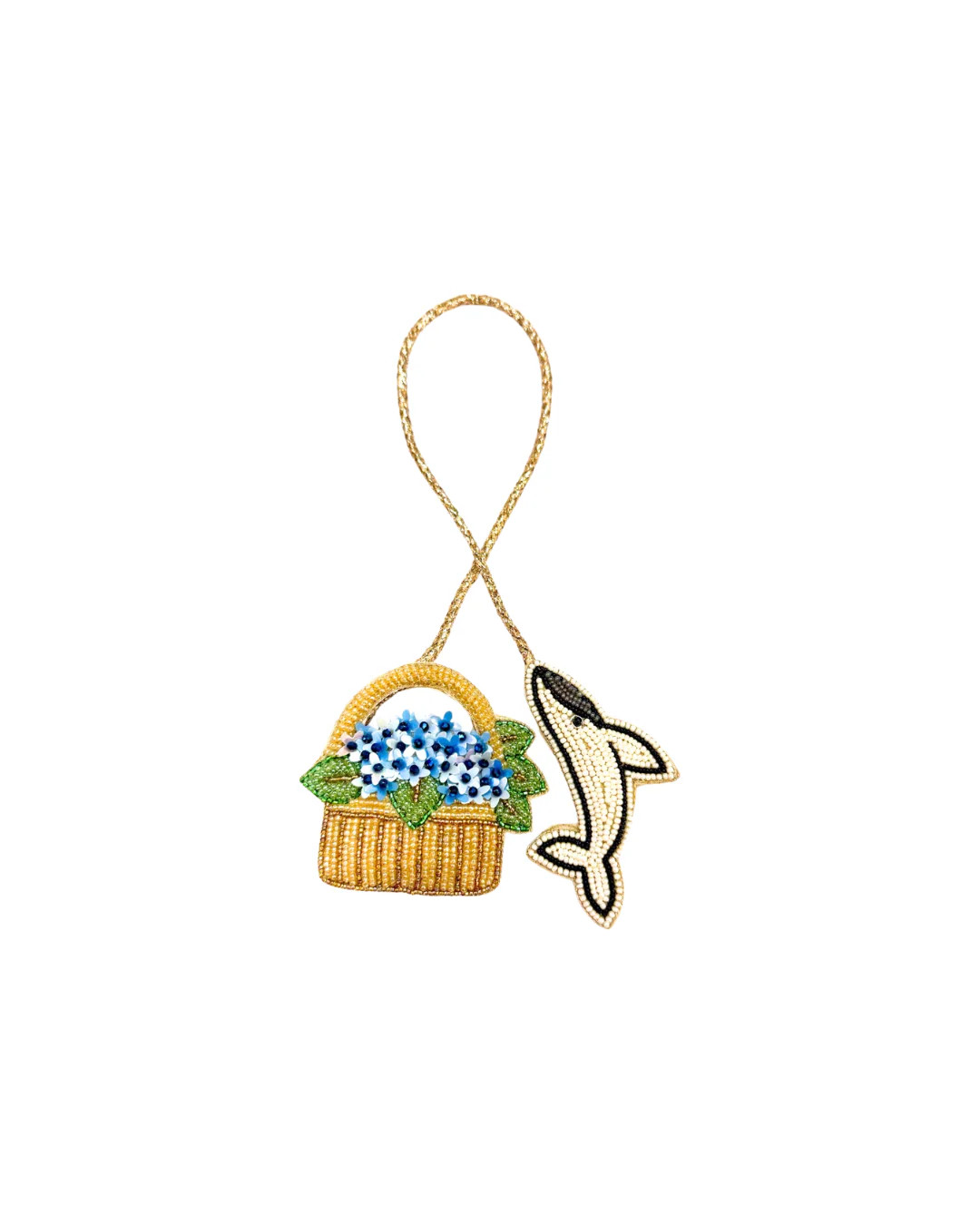 The Hydrangea Basket Bag Charm | Beth Ladd Collections