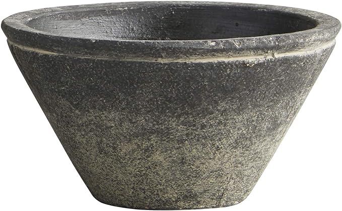 47th & Main Cement Decorative Bowl Planter, 8.25" Diameter, Black | Amazon (US)
