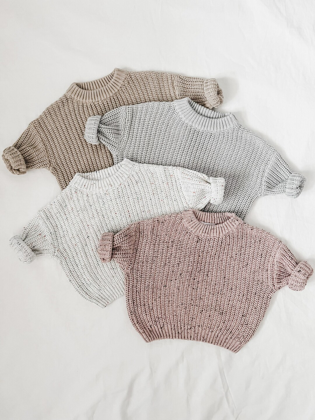 Chunky Knit Oversized Sweater Organic Cotton Baby & Toddler - Etsy | Etsy (US)