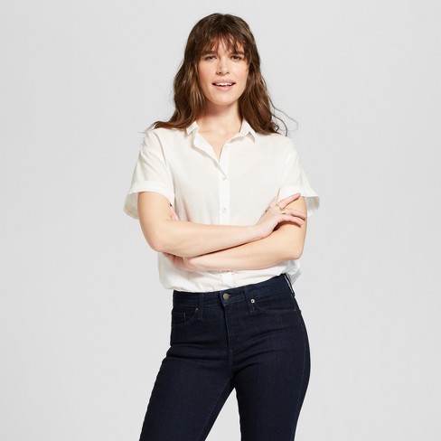 Women's Short Sleeve Button-Down Shirt - Universal Thread™ | Target