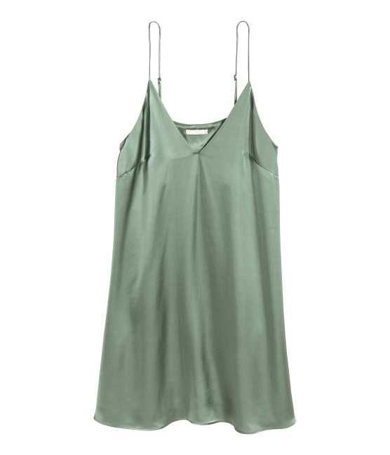 H&M - Slip-style Dress - Green - Women | H&M (US)