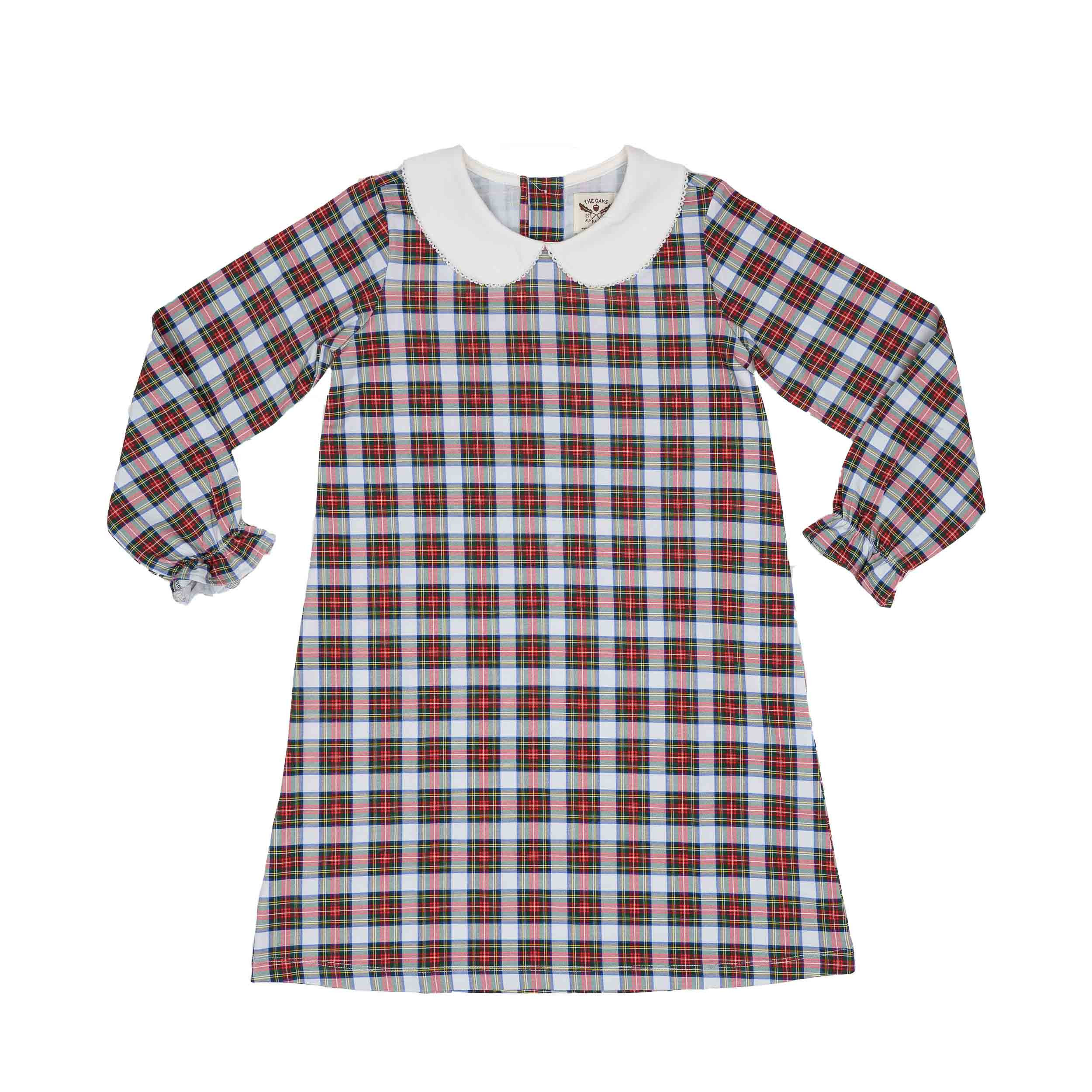 Presley Kait Christmas Plaid Dress | The Oaks Apparel Company