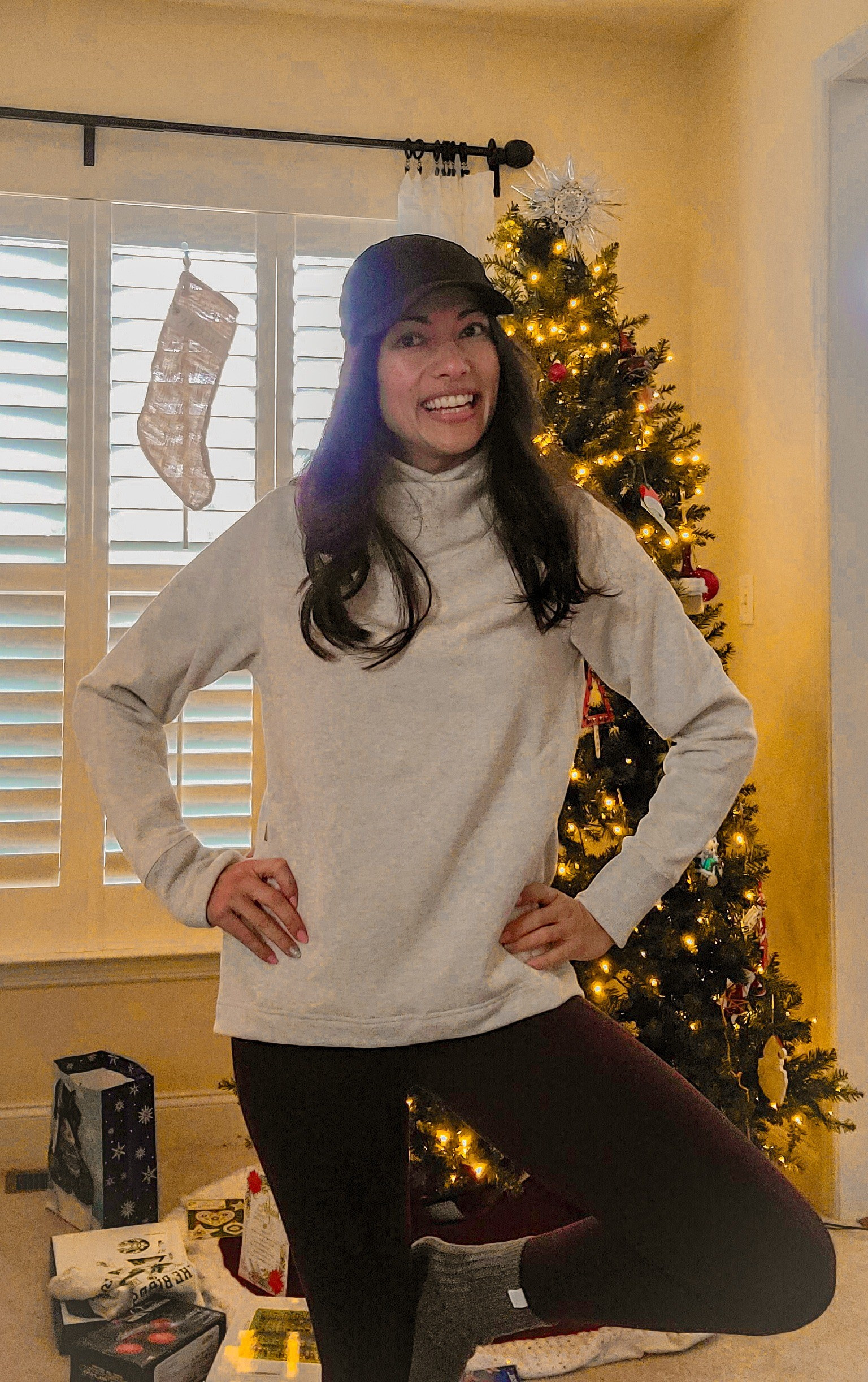 Checking my new Christmas fit and deciding which Athleta sale item I want to grab before it's over! This Cozy Karma sweater is over 50% off right now! Which color will be next?! 

#LTKHoliday #LTKSeasonal #LTKSaleAlert