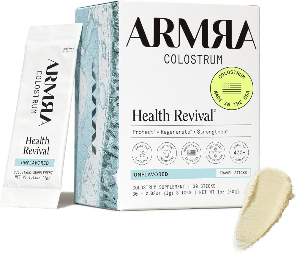 ARMRA Colostrum Powder | Unflavored | Gut Health & Bloating | Skin & Hair | Immunity | Keto, Glut... | Amazon (US)