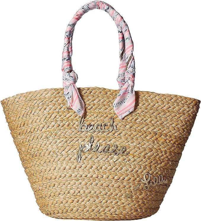 Lilly Pulitzer Playa Blanca Straw Tote in Natural | Amazon (US)