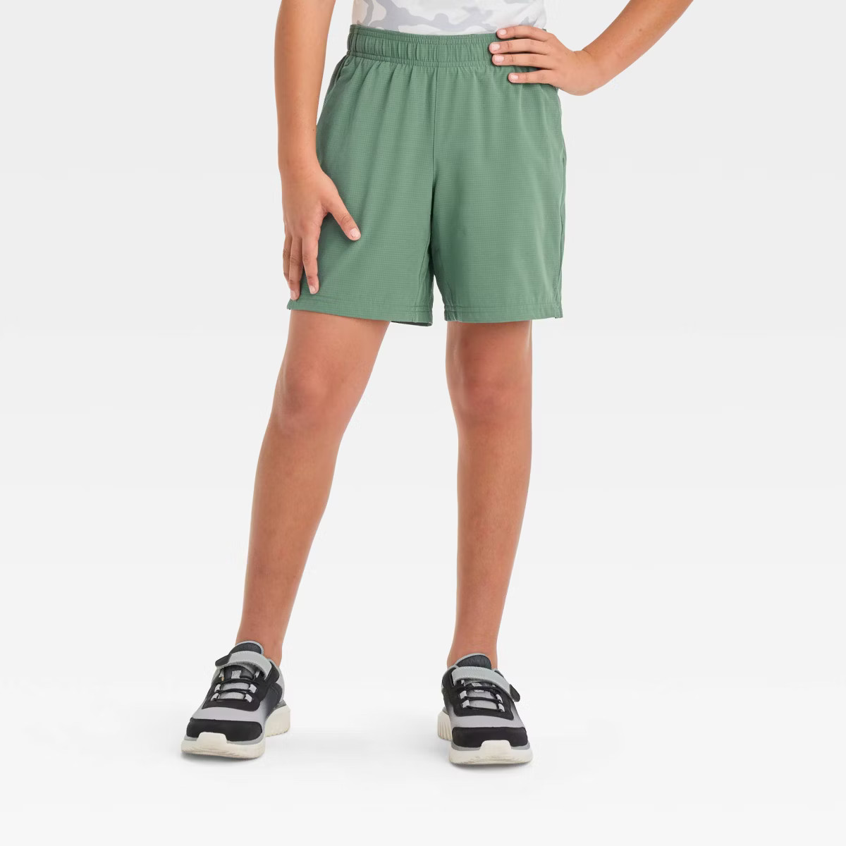 Boys' Light Weight Woven Shorts - All In Motion™ Green S | Target