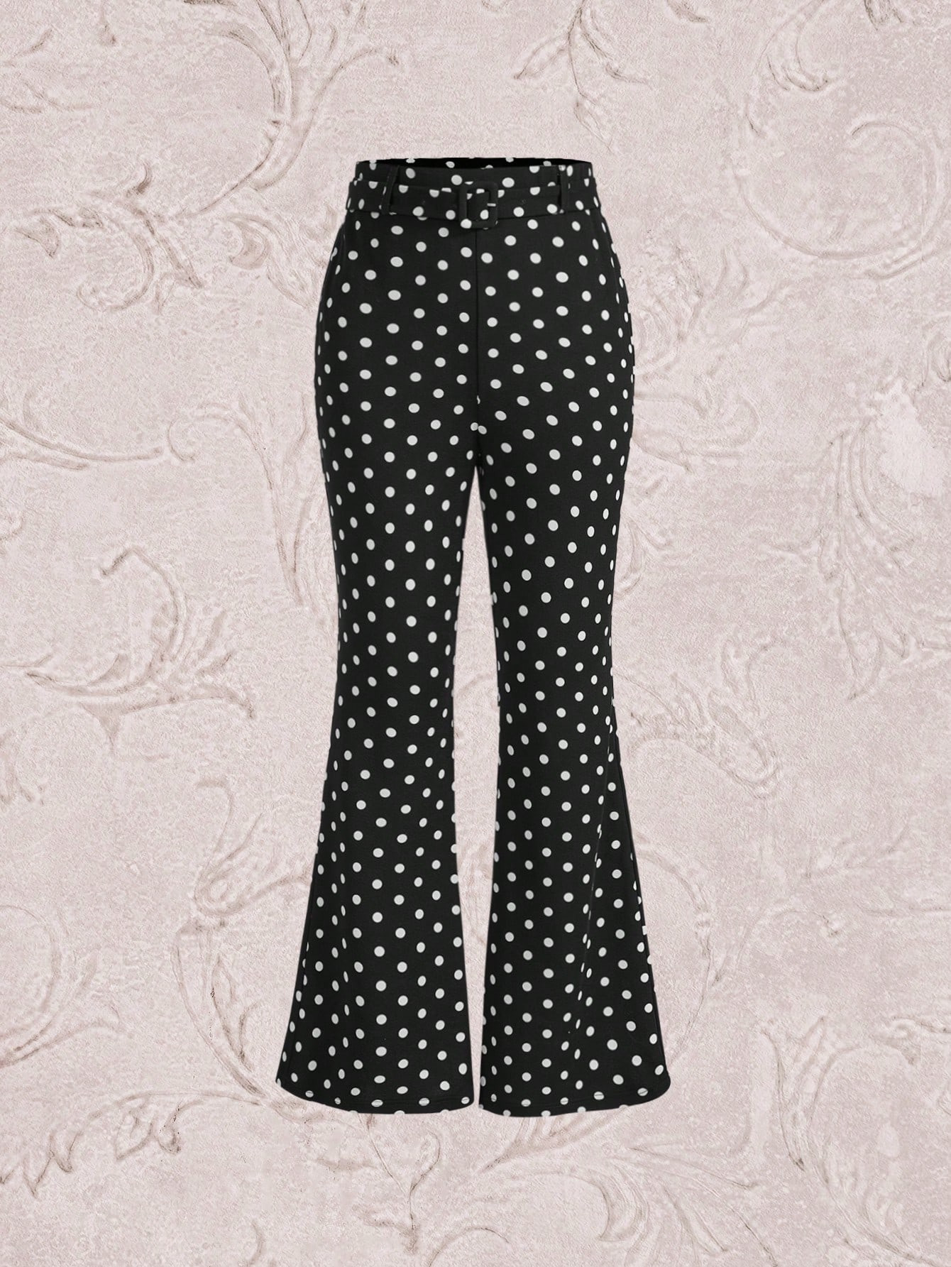 SHEIN DECDS Polka Dot Flare Leg Pants | SHEIN