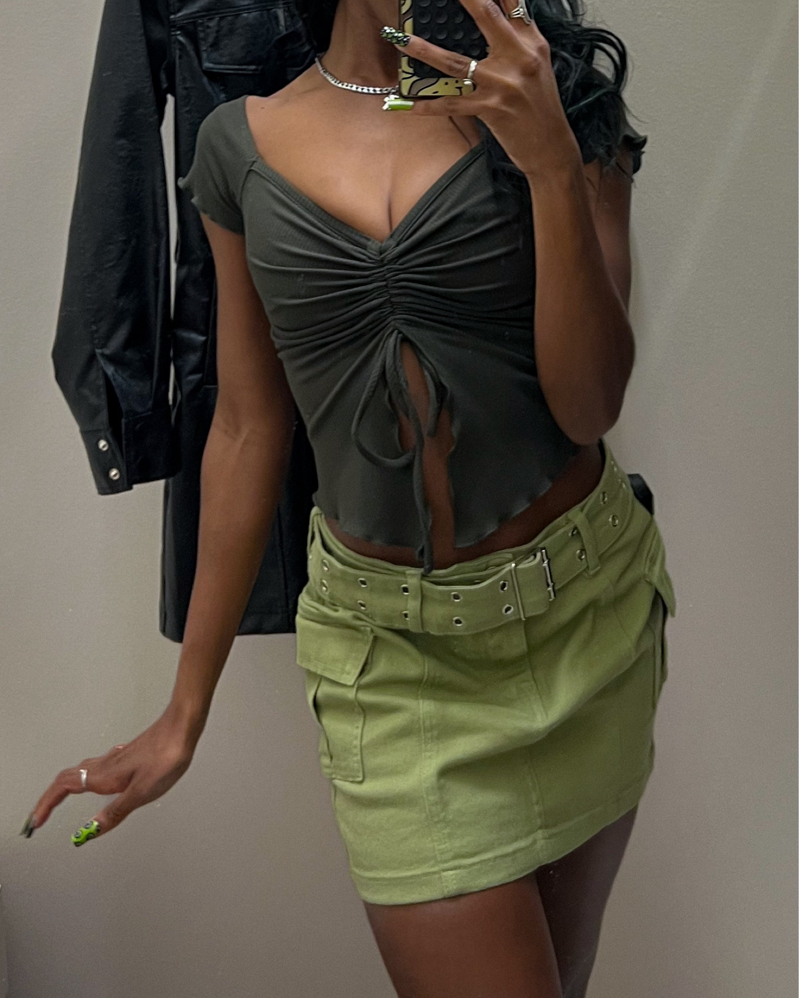 Outfit inspo x Windsor ✨
- olive crop top
- olive cargo mini skirt 
Monochromatic looks are so fun 

#LTKSeasonal #LTKstyletip #LTKfindsunder100