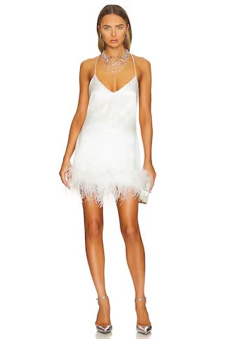Susana Feather Dress in White | Revolve Clothing (Global)