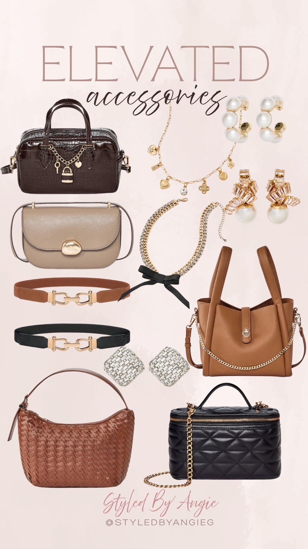 I am loving all these expensive looking accessories that are so affordable. They honestly look like they should be $$$. From the cutest designer inspired purses to earrings that give the perfect amount of bling, I’m obsessed.
Look for less accessories, designer inspired accessories

#LTKPetite #LTKHoliday #LTKFindsUnder50