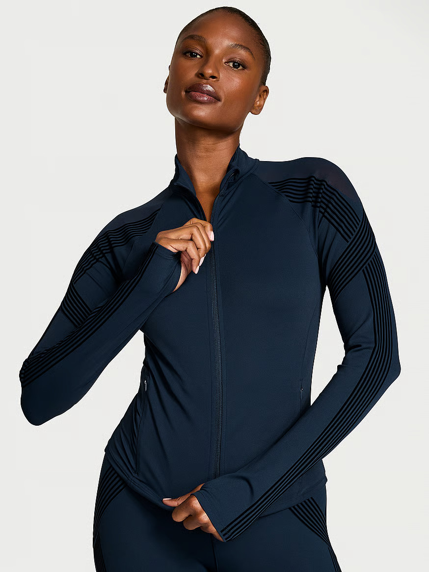 Buy VSX Elevate™ Redefined Contours Full-Zip Jacket, Impact Blue - Order Hoodies & Sweatshirts ... | Victoria's Secret (US / CA )