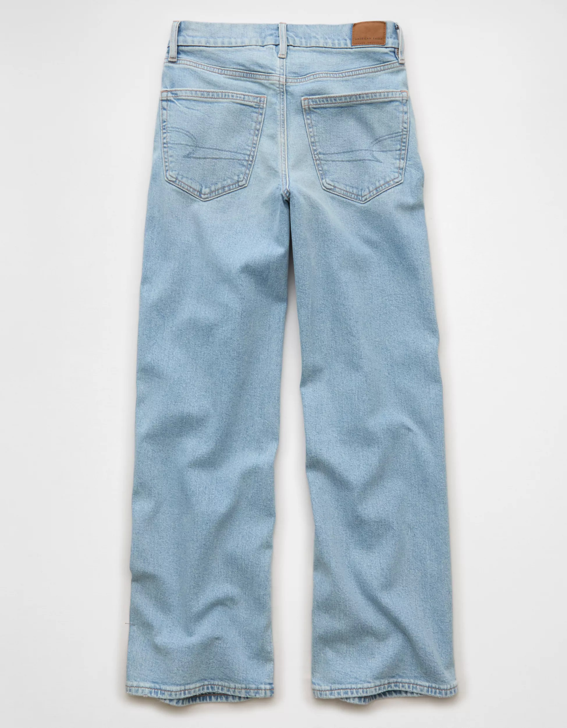 AE Strigid Curvy Super High-Waisted Baggy Straight Jean | American Eagle Outfitters (US & CA)
