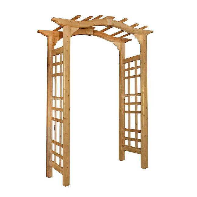 Vita Mezza 4.92-ft W x 7.13-ft H Golden Brown Garden Arbor | Lowe's