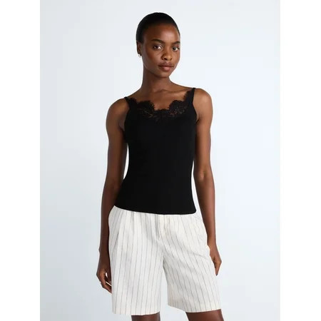 Scoop Women’s Sweater Lace Cami, Sizes XS-XXL | Walmart (US)