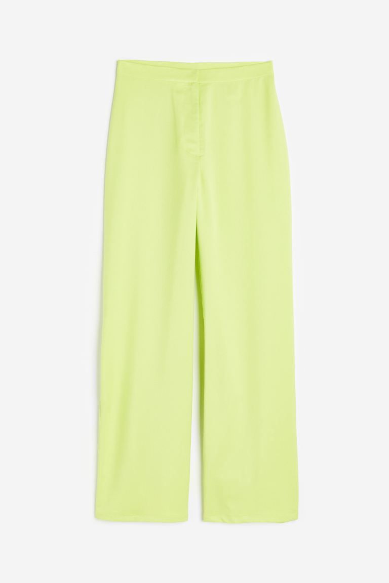 High-waist Dress Pants - Neon green - Ladies | H&M US | H&M (US + CA)