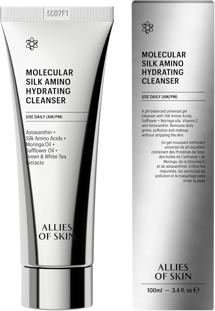 Allies of Skin Hydrating Silk Amino Face Cleanser, 3.4 Fl Oz | Amazon (US)