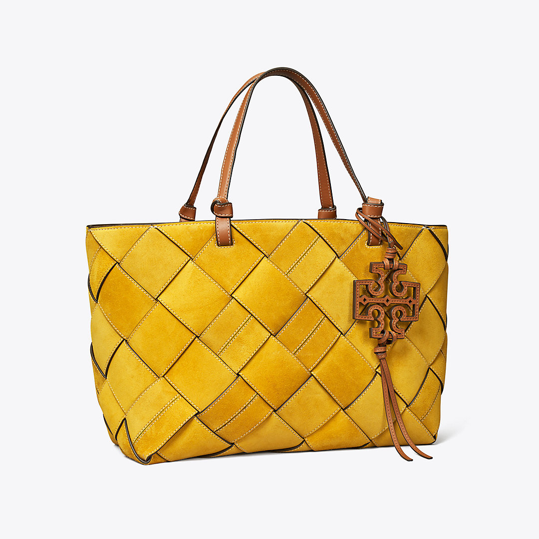 Tory Burch Miller Suede Woven Tote | Tory Burch (US)