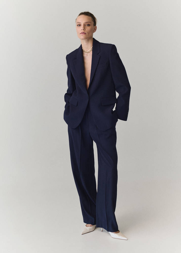 Straight jacket with flap pockets purple - Women - M - MANGO | MANGO (UK)