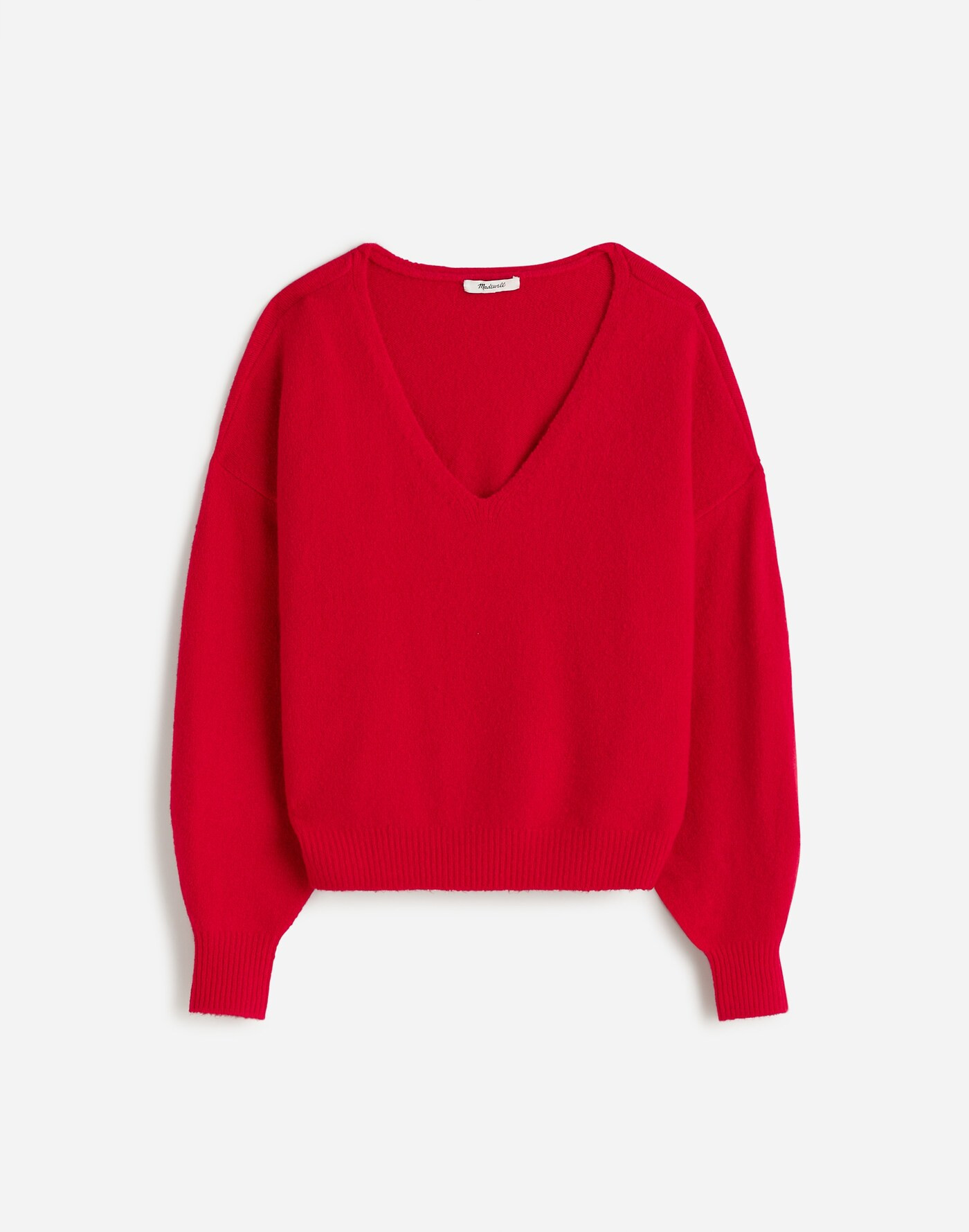 Wedged V-Neck Sweater | Madewell