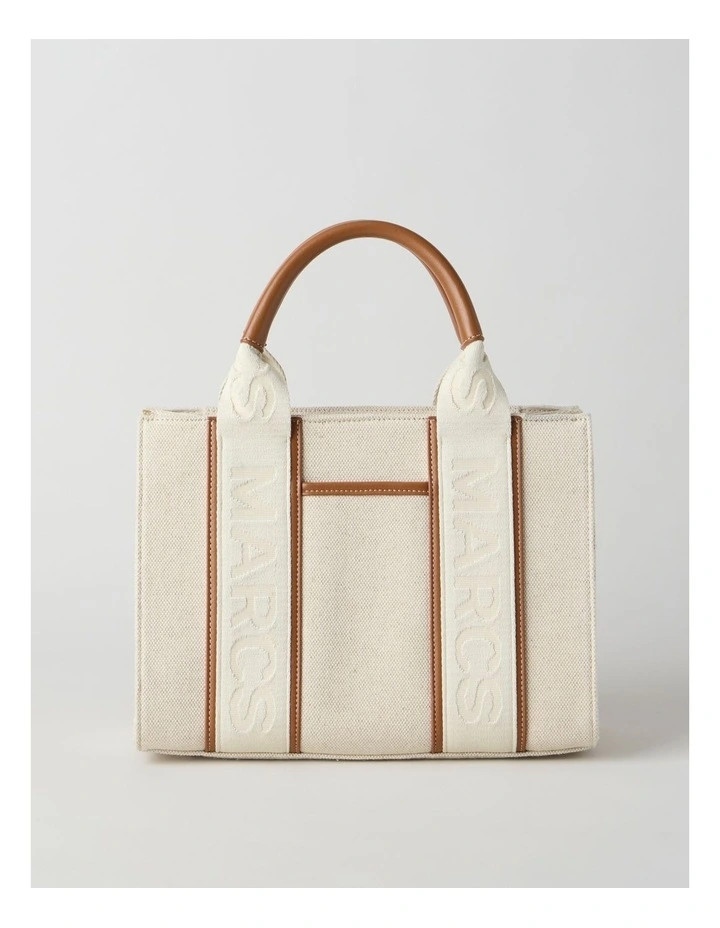 MarcsBarbados Zip Top Tote Bag in Natural Beige | Myer