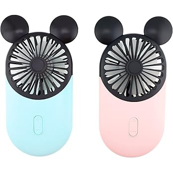 Cute Handheld Mini USB Fan, Rechargeable Portable Fan, 3 Adjustable Speeds and Wearable Accessori... | Amazon (US)