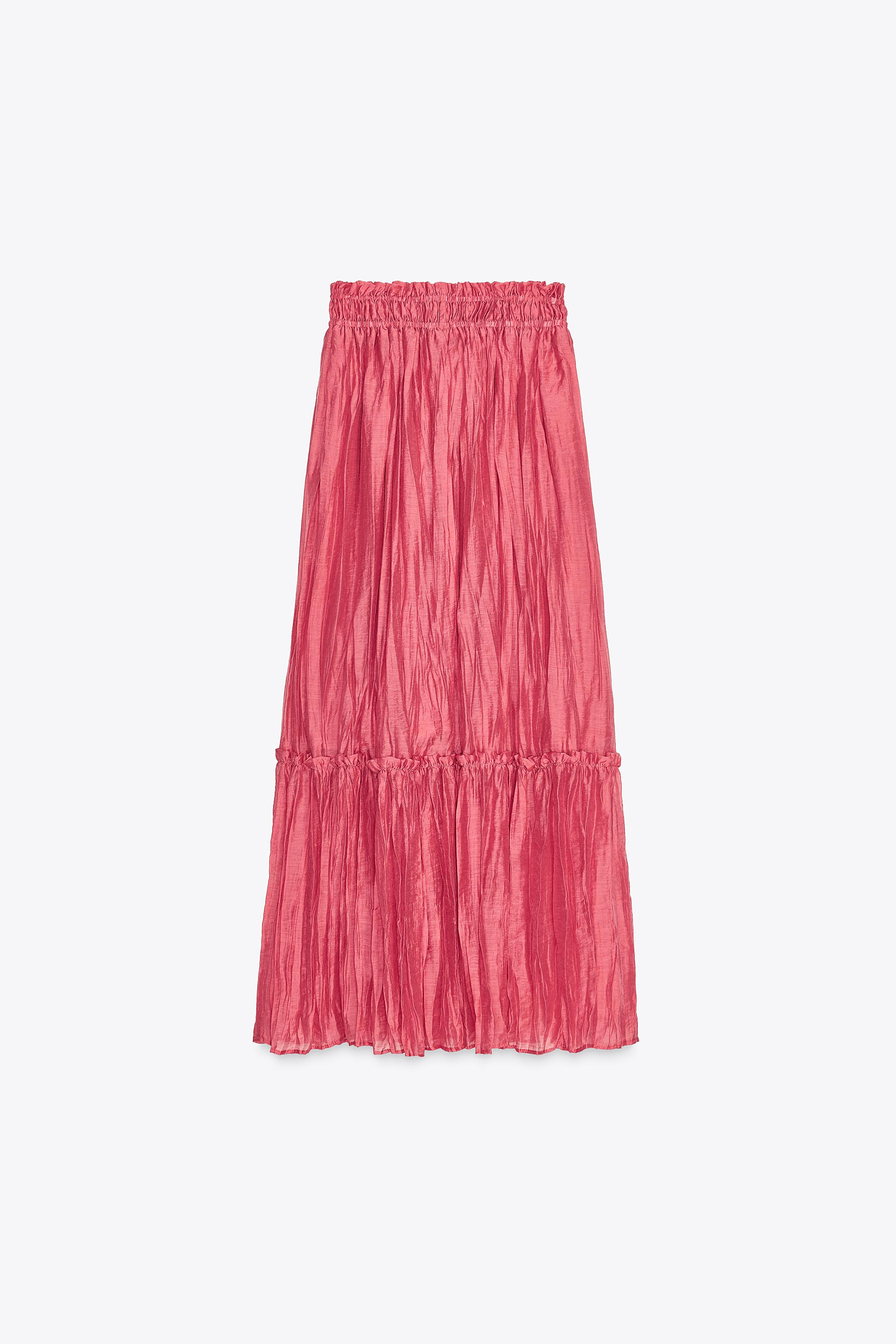 WRINKLED-EFFECT SKIRT | Zara UK
